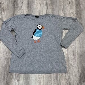 Talbots XS puffin sweater